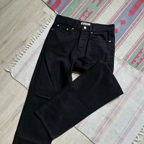 Brand New Black Straight Leg Stussy New Classic Jean Pant - Picture 5 of 8